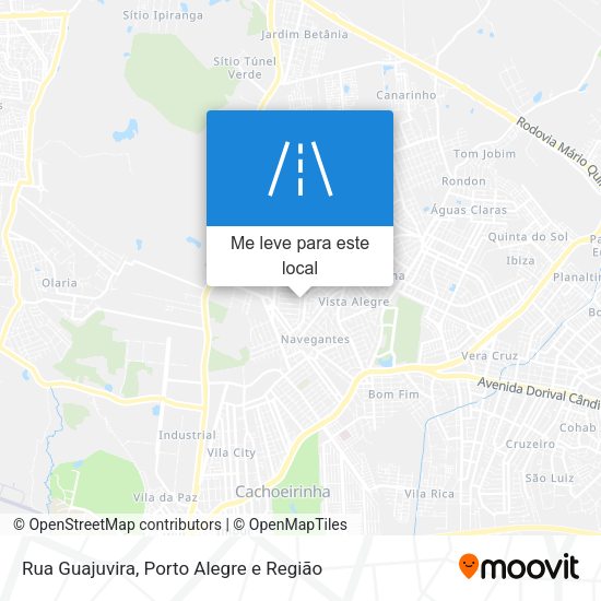Rua Guajuvira mapa