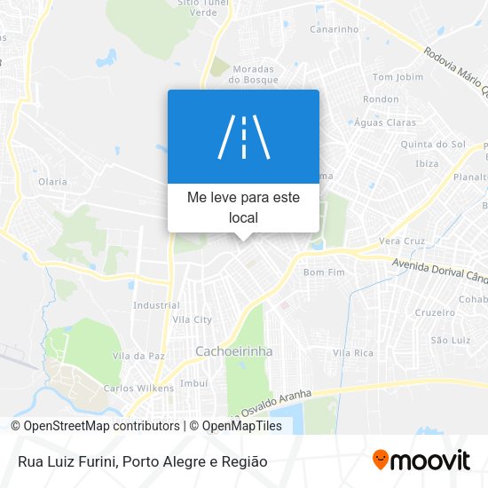 Rua Luiz Furini mapa