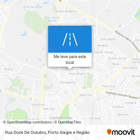 Rua Doze De Outubro mapa