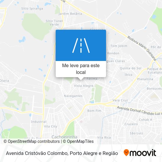 Avenida Cristóvão Colombo mapa