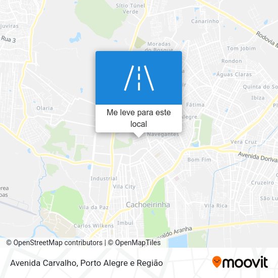 Avenida Carvalho mapa