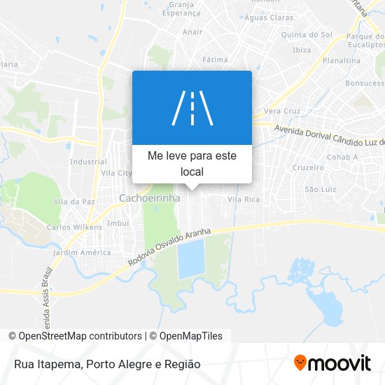 Rua Itapema mapa
