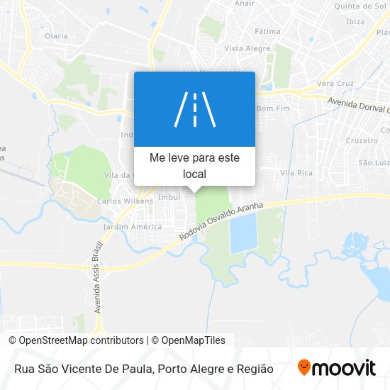 Rua São Vicente De Paula mapa
