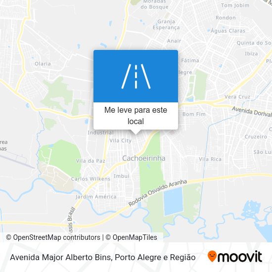 Avenida Major Alberto Bins mapa