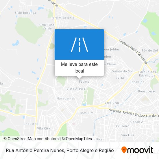 Rua Antônio Pereira Nunes mapa