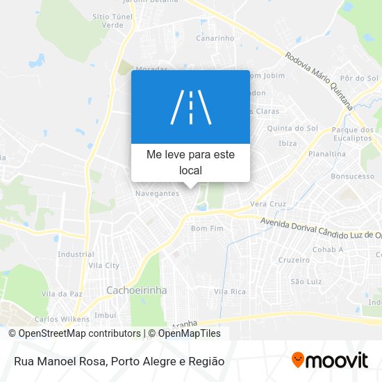 Rua Manoel Rosa mapa