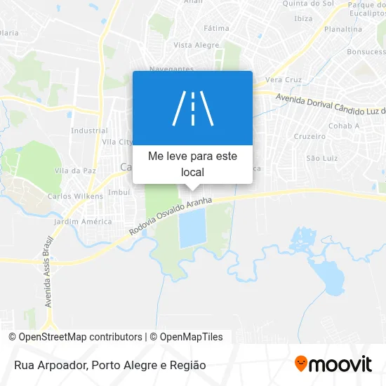 Rua Arpoador mapa