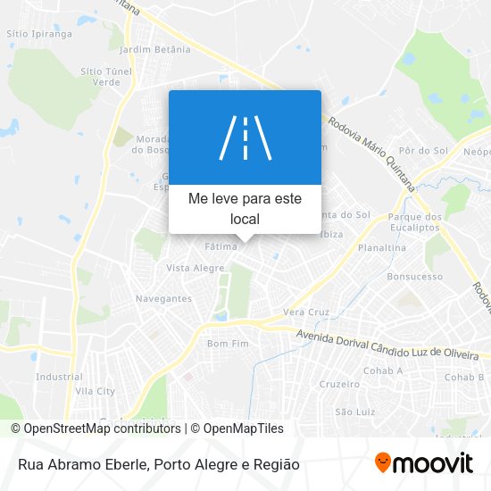 Rua Abramo Eberle mapa