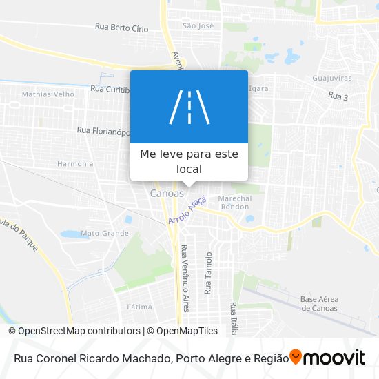 Rua Coronel Ricardo Machado mapa