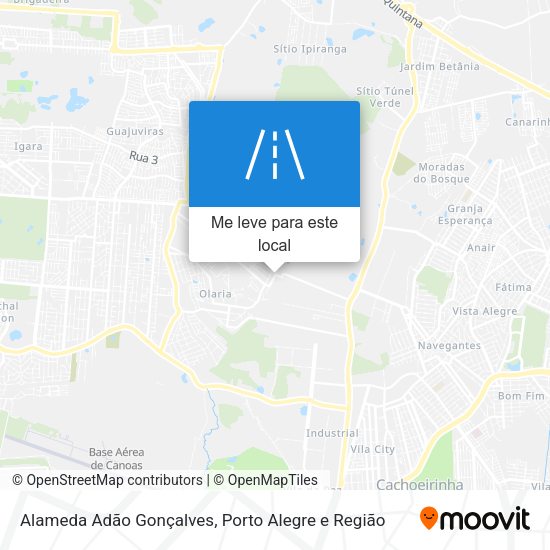 Alameda Adão Gonçalves mapa