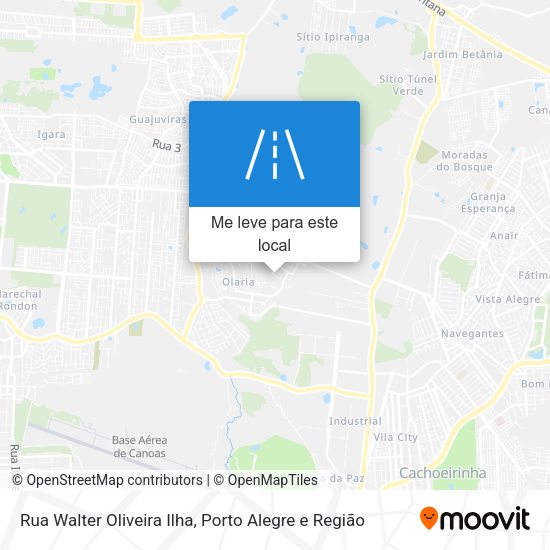 Rua Walter Oliveira Ilha mapa