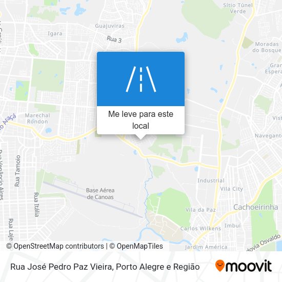 Rua José Pedro Paz Vieira mapa