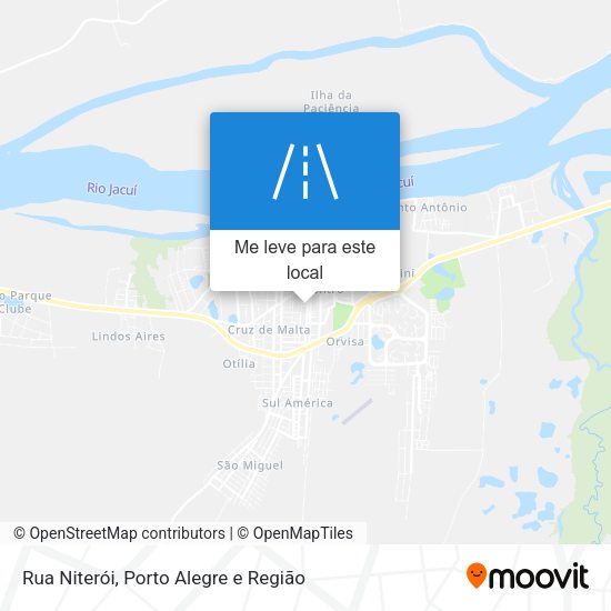 Rua Niterói mapa