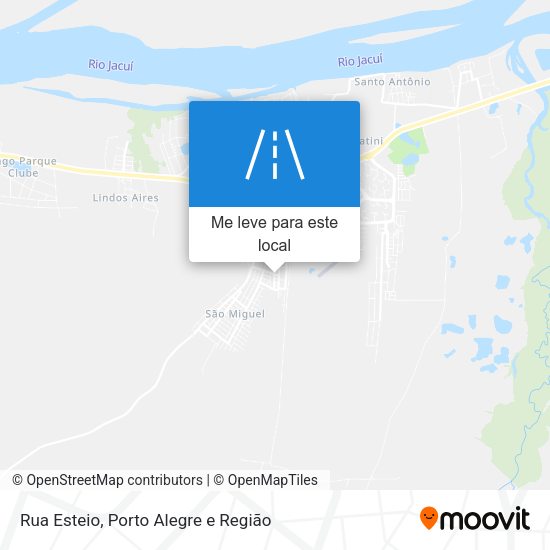 Rua Esteio mapa