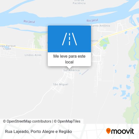 Rua Lajeado mapa