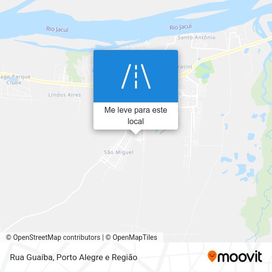 Rua Guaíba mapa