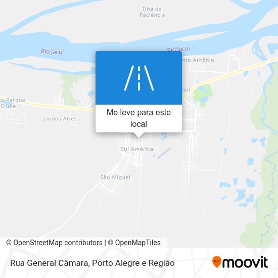 Rua General Câmara mapa