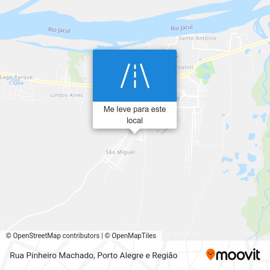 Rua Pinheiro Machado mapa