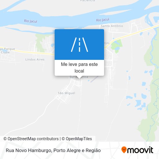 Rua Novo Hamburgo mapa