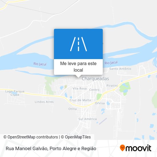 Rua Manoel Galvão mapa