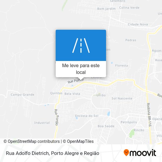 Rua Adolfo Dietrich mapa