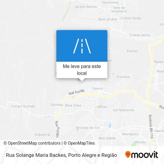 Rua Solange Maria Backes mapa