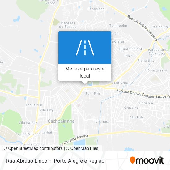 Rua Abraão Lincoln mapa