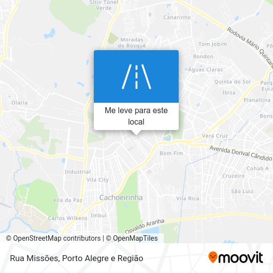 Rua Missões mapa