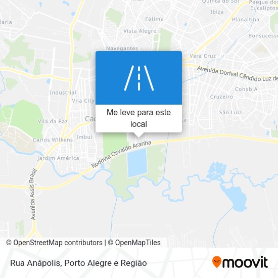 Rua Anápolis mapa