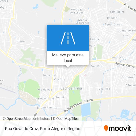 Rua Osvaldo Cruz mapa