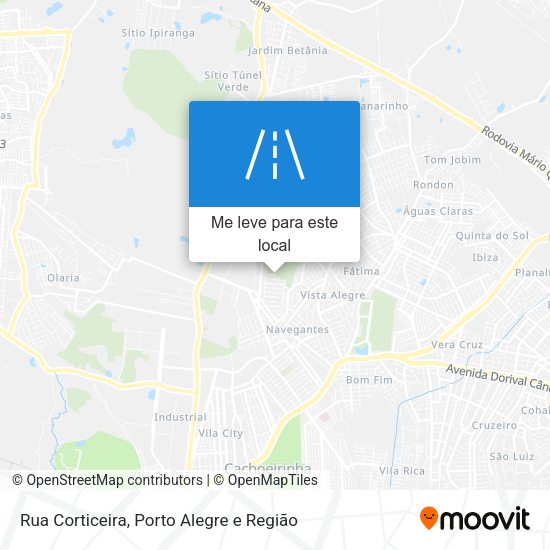 Rua Corticeira mapa