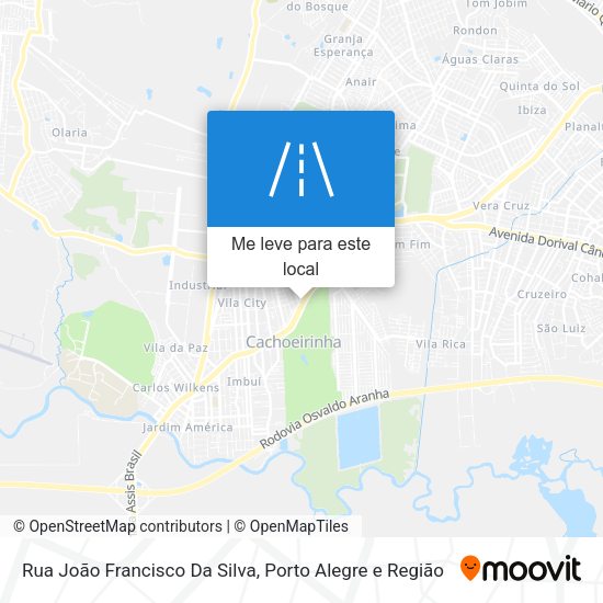 Rua João Francisco Da Silva mapa