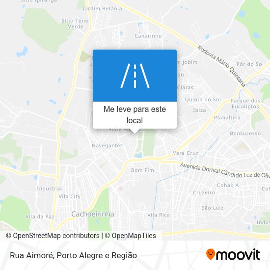 Rua Aimoré mapa