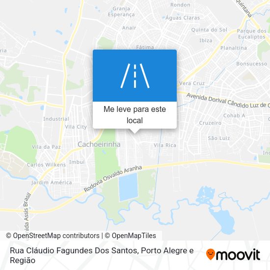 Rua Cláudio Fagundes Dos Santos mapa