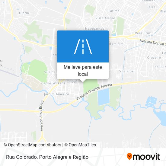 Rua Colorado mapa