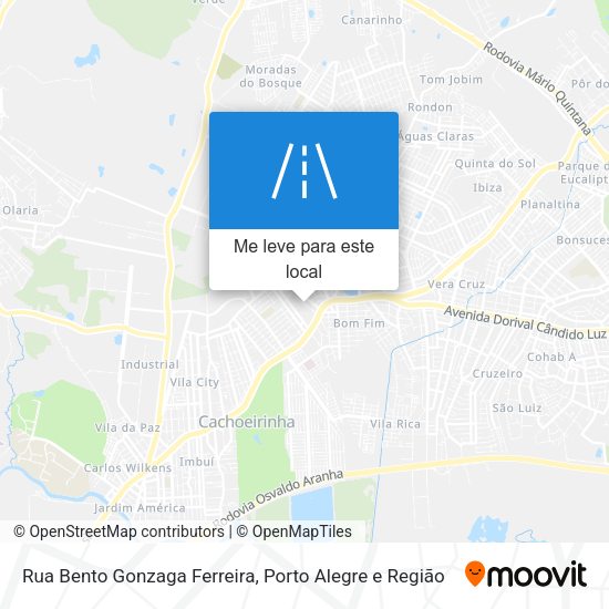 Rua Bento Gonzaga Ferreira mapa