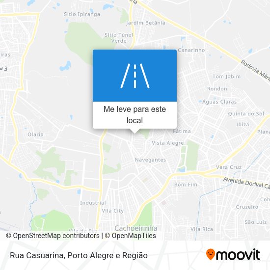 Rua Casuarina mapa