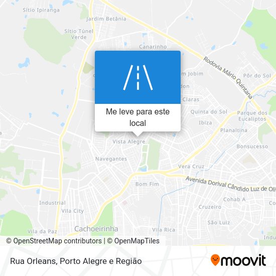 Rua Orleans mapa