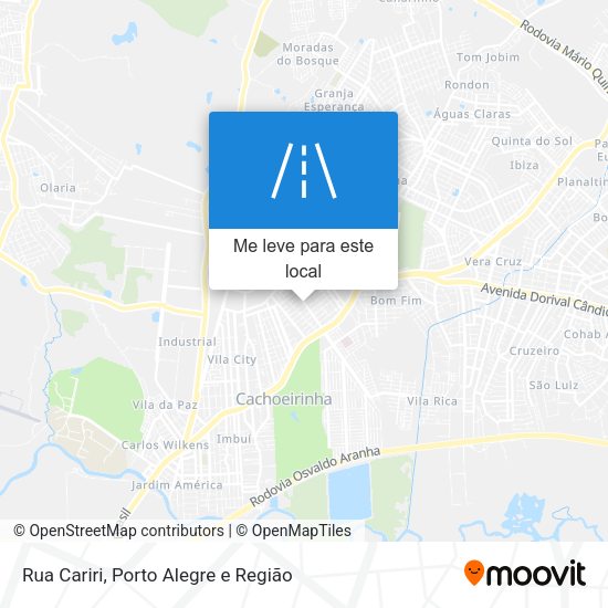 Rua Cariri mapa