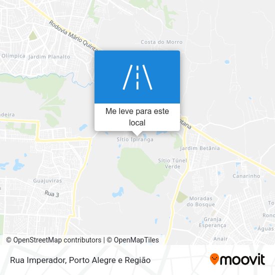 Rua Imperador mapa