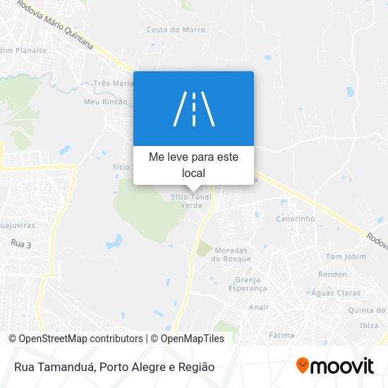 Rua Tamanduá mapa