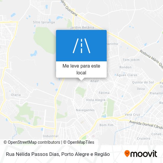 Rua Nélida Passos Dias mapa