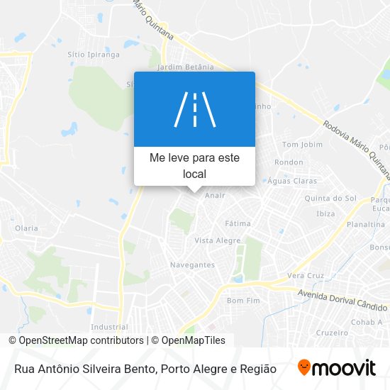 Rua Antônio Silveira Bento mapa