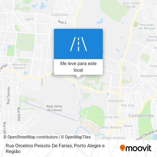 Rua Orcelino Peixoto De Farias mapa