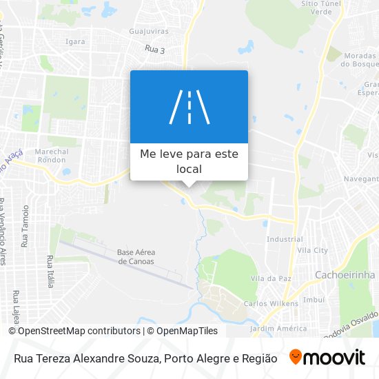 Rua Tereza Alexandre Souza mapa