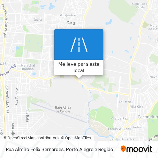 Rua Almiro Felix Bernardes mapa