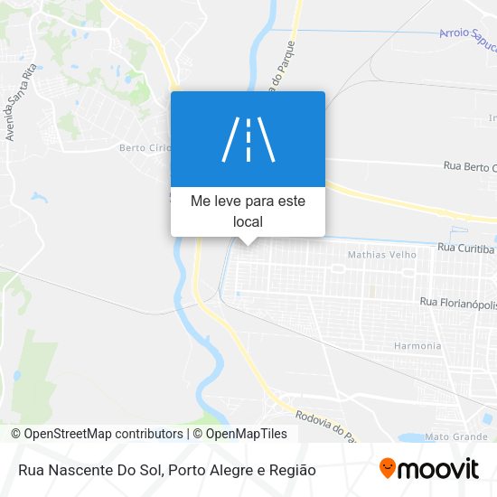 Rua Nascente Do Sol mapa