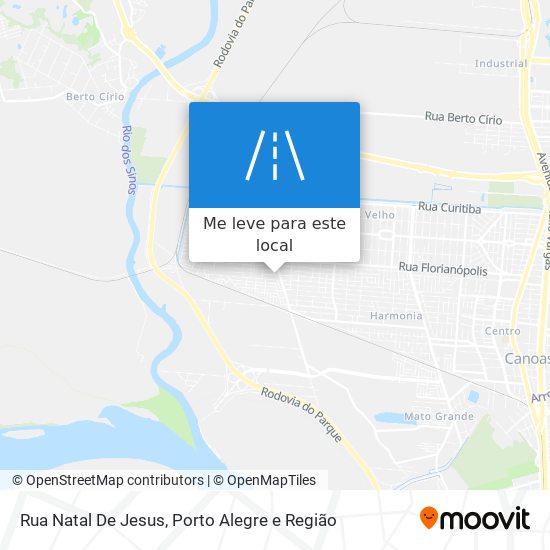 Rua Natal De Jesus mapa