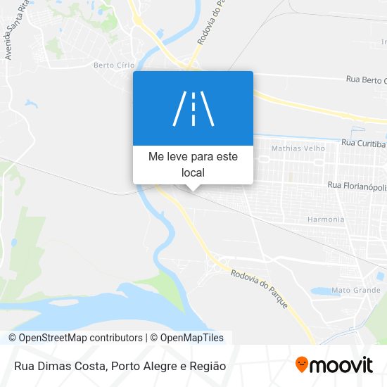 Rua Dimas Costa mapa
