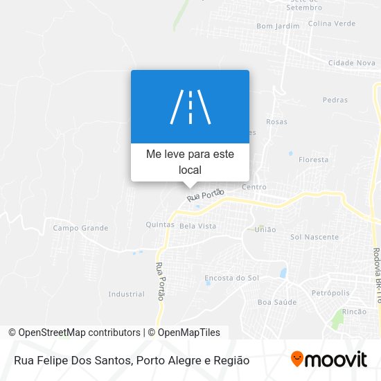 Rua Felipe Dos Santos mapa